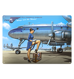 [9782888908456] PLAQUE METALLIQUE - PAN AM