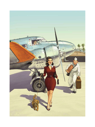AFFICHE - LOCKHEED ELECTRA