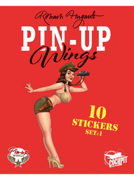 [9782888908579] PIN-UP WINGS - POCHETTE DE STICKERS - PIN-UP/AVIONS - 2
